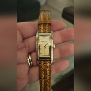 Tommy Bahama TB2090 Women's Rectangle Curved Case Spray Dial Swiss Made